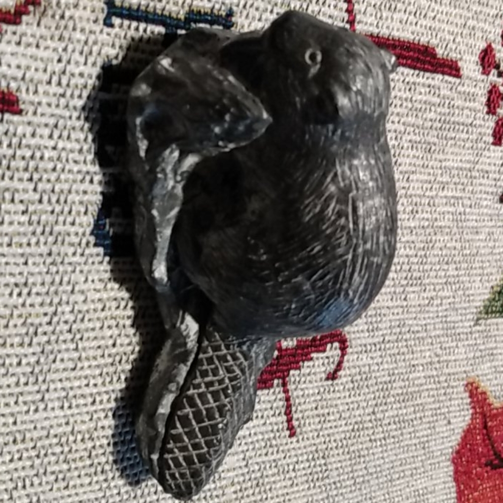 Hand made beaver figurine